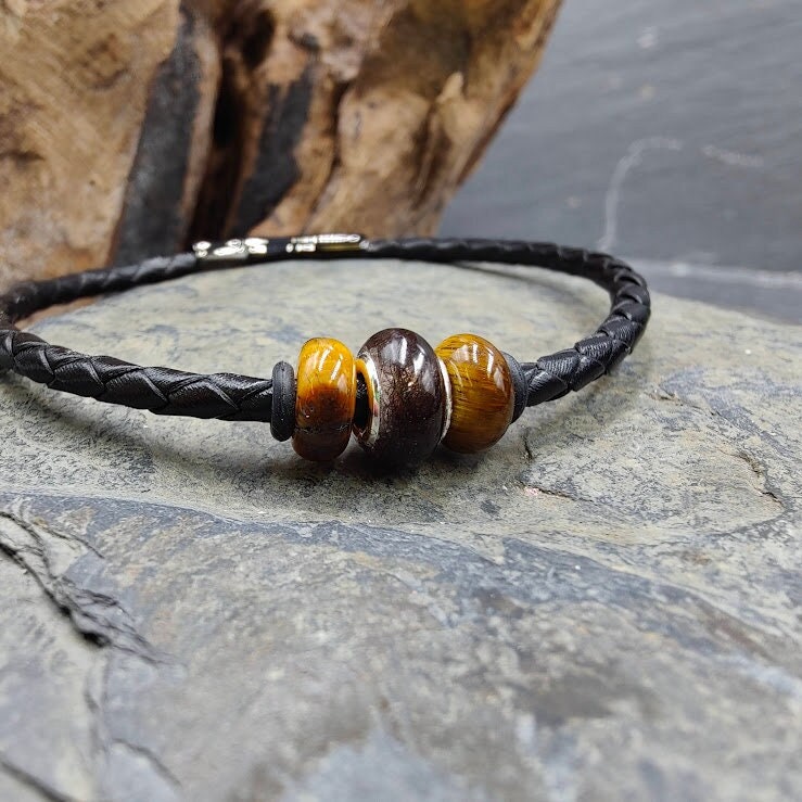Glücksbringer Armband Lucky Halbedestein