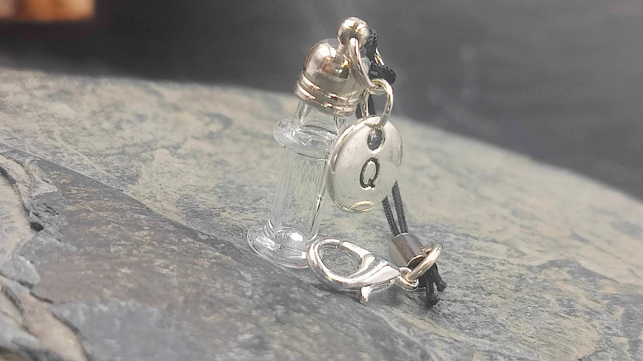 Phiole Mini Fläschchen mit Buchstabencharm