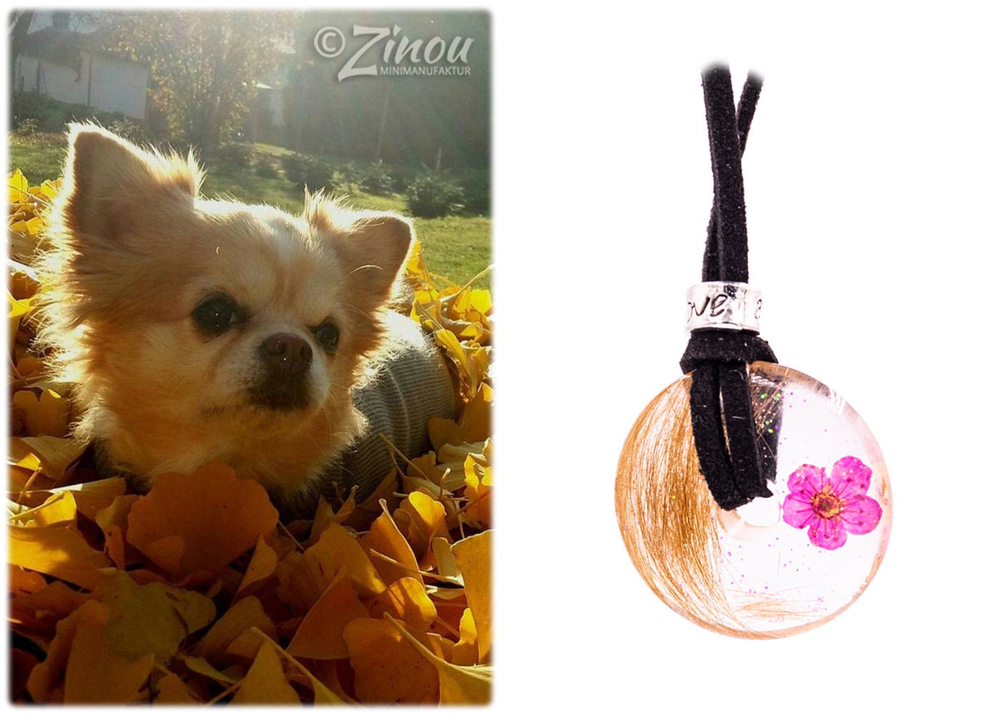 Tierhaarschmuck Donut, Amulette