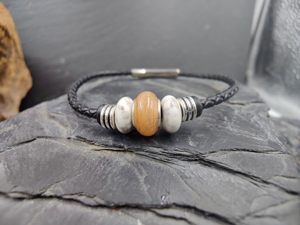 Glücksbringer Armband Lucky Halbedestein