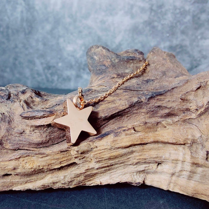 Urnenschmuck Stern Anhänger mit Kette