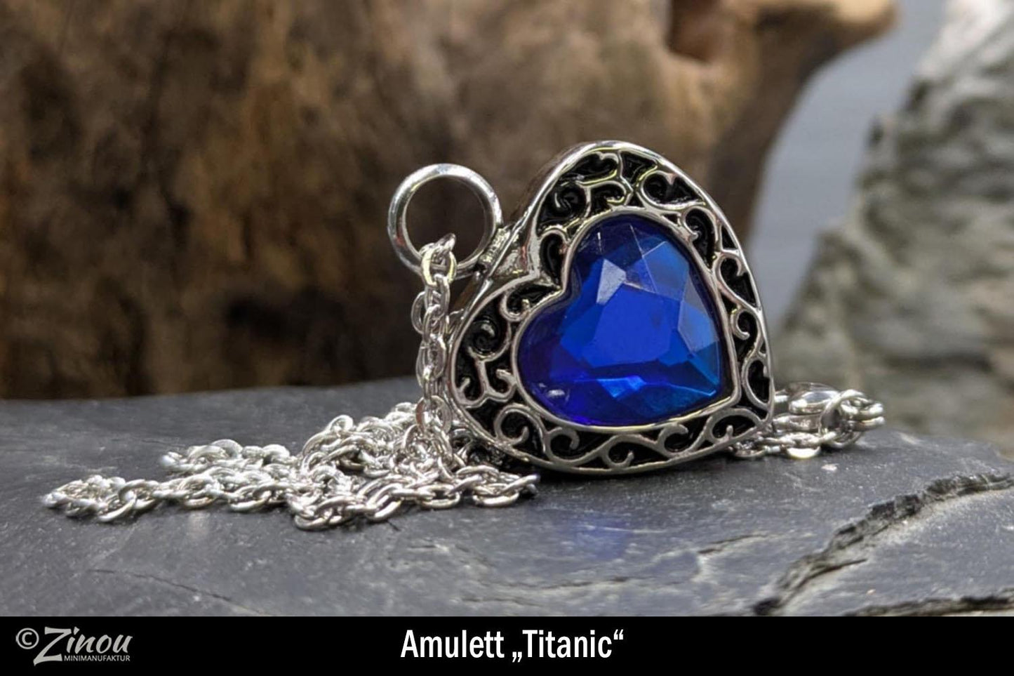 Collier urne Titanic, bijoux urne, amulette, bijoux cendres, diffuseur