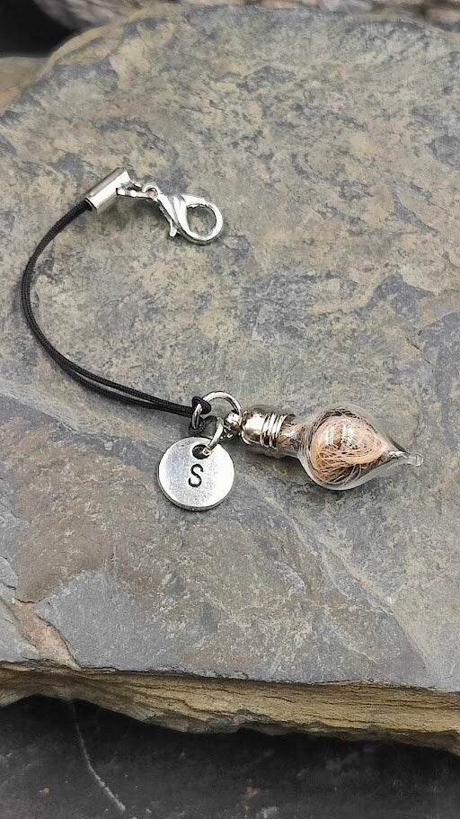 Phiole mit Buchstaben Charm