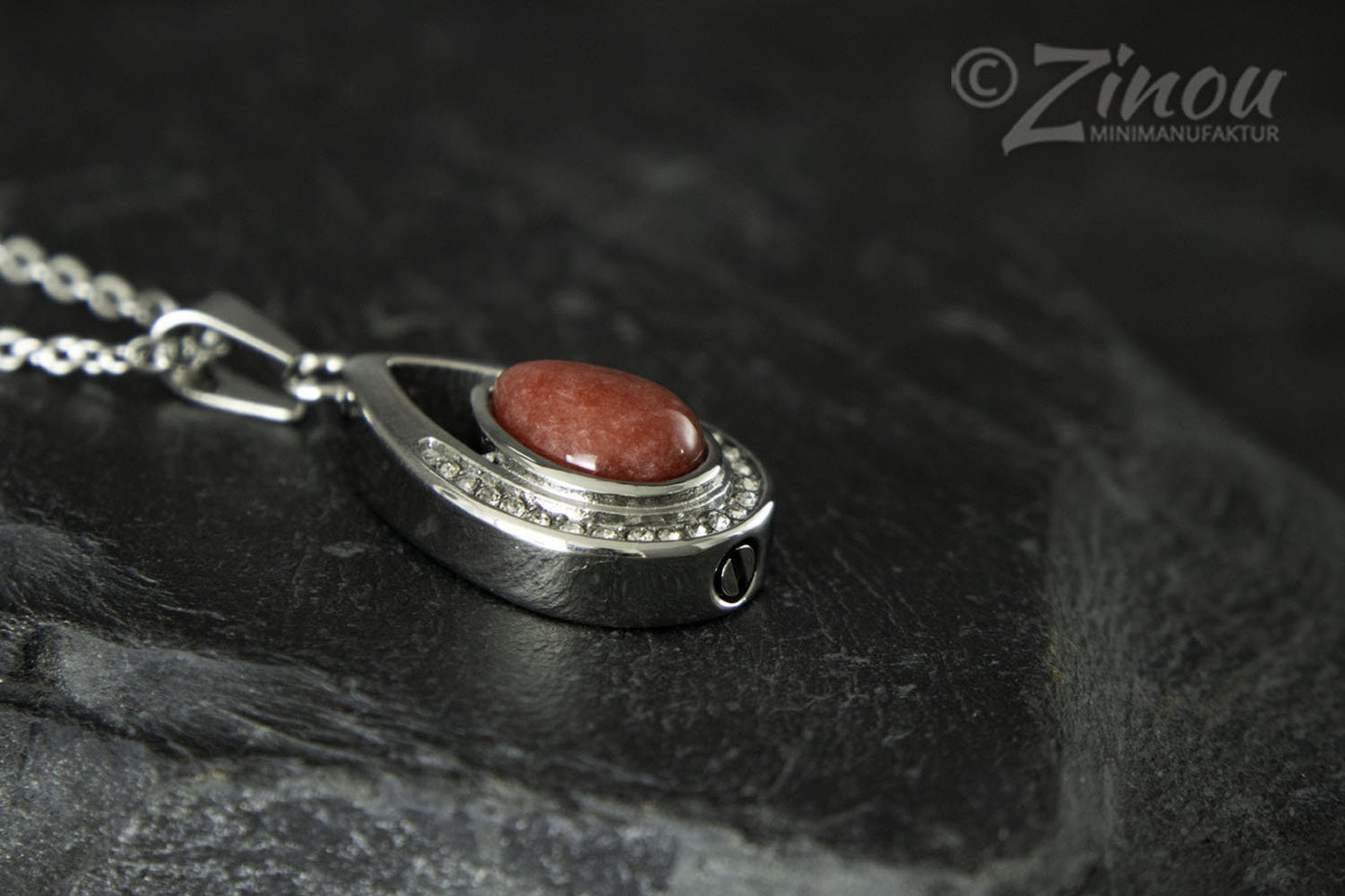 Pendentif urne goutte strass, bijoux urne