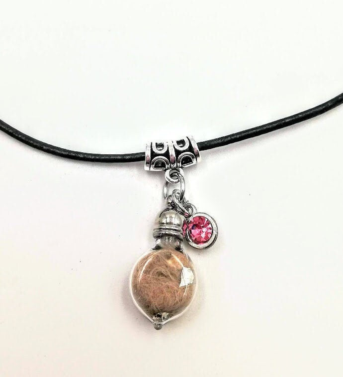 Anhänger Fläschchen mit Buchstabencharm