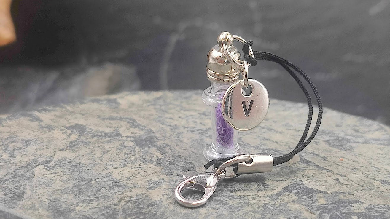 Phiole Mini Fläschchen mit Buchstabencharm