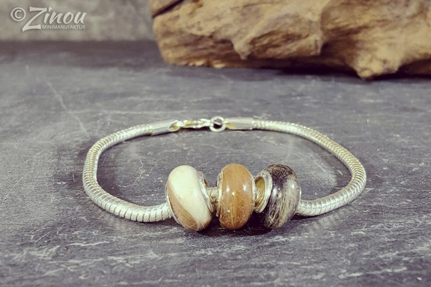 Sterling Silber Armband mit Perlen