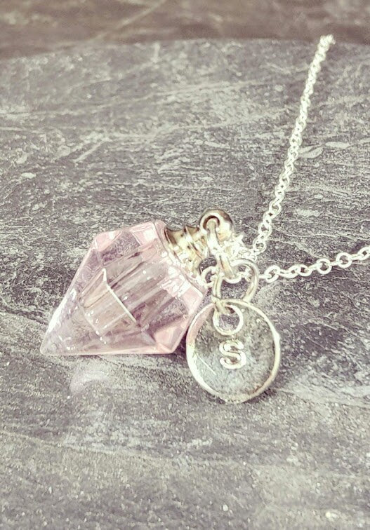Mini urn, crystal, pendant to fill yourself, DIY, ashes, rice, keepsake, pet hair jewelry