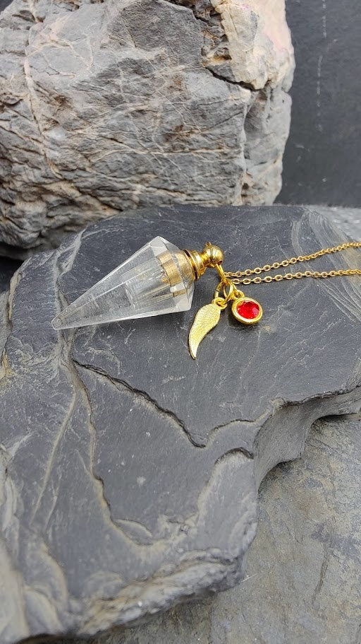 Pendulum, urn, rock crystal pendant, mini urn, cremation, keepsake, mourning jewelry, ashes, cremation