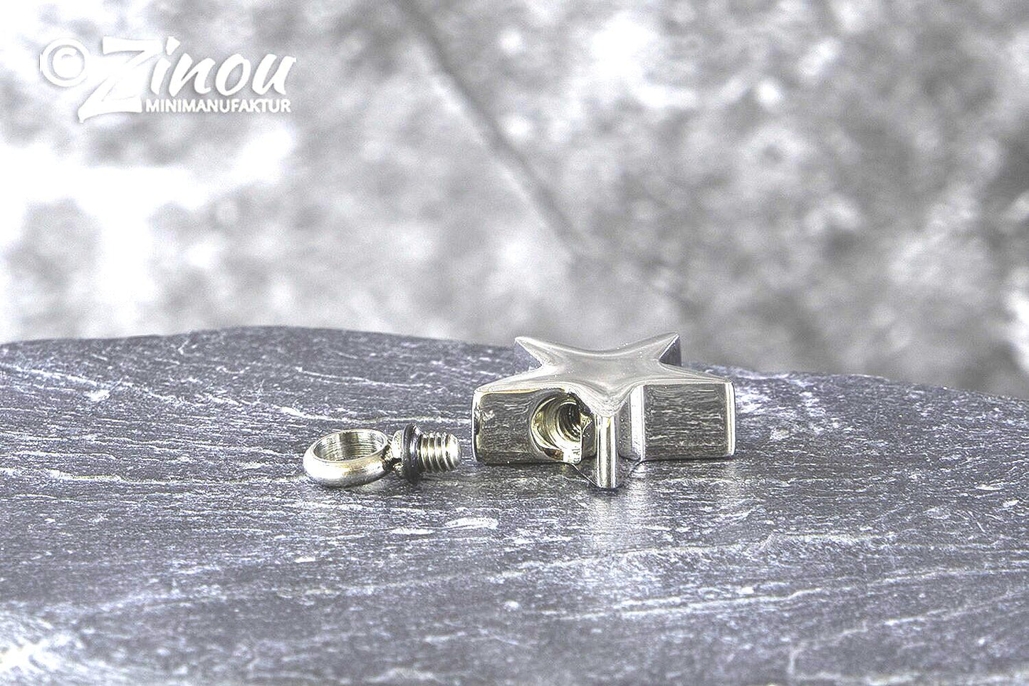 Pendentif étoile pour urne avec chaîne pour cendres, bijoux commémoratifs, mini urne,