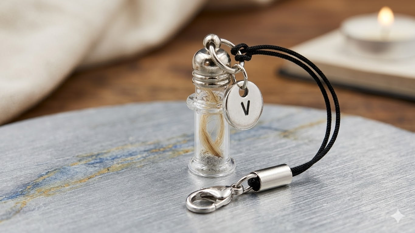 Phiole Mini Fläschchen mit Buchstabencharm