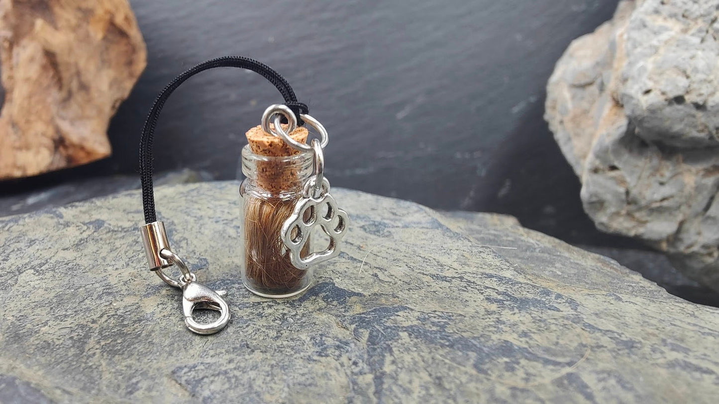 Phiole, Fläschchen mit Buchstaben Charm zum selber füllen