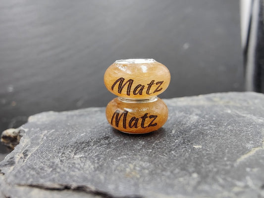 Fellperle mit Name mittelgroß