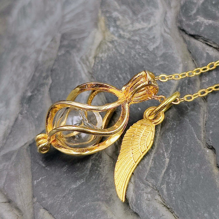 Engelrufer Käfig Sterling Silber/Gold