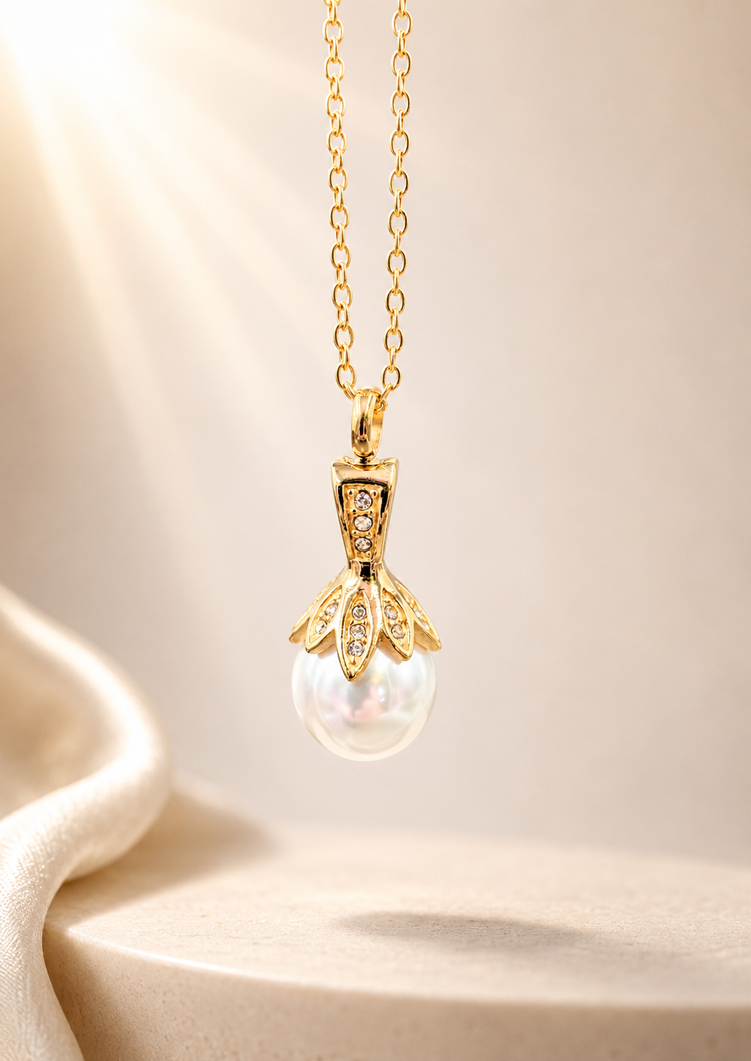 Pearl pendant urn, pearl pendant, mini urn, cremation, mourning jewelry, ashes, hair, cremation