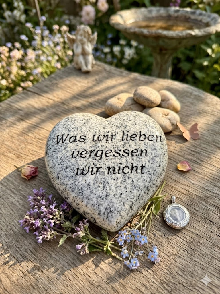 Granit Grabschmuck/Stein Tiergrabstein graviert 