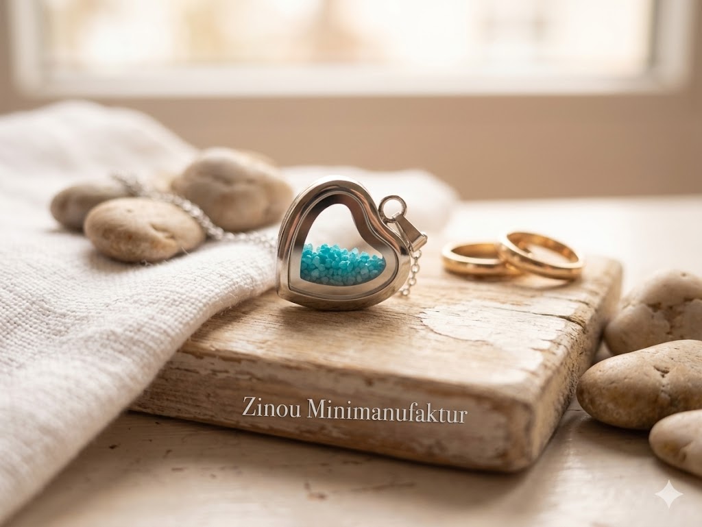 Coeur, amulette, médaillon, cendres, fourrure, pendentif en verre, bijoux en poils d'animaux, DIY à remplir soi-même