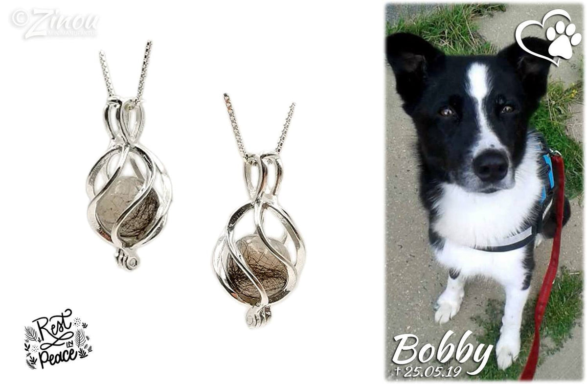 Engelrufer Käfig Silber Schmuck von Hund Bobby von Zinou Minimanufaktur