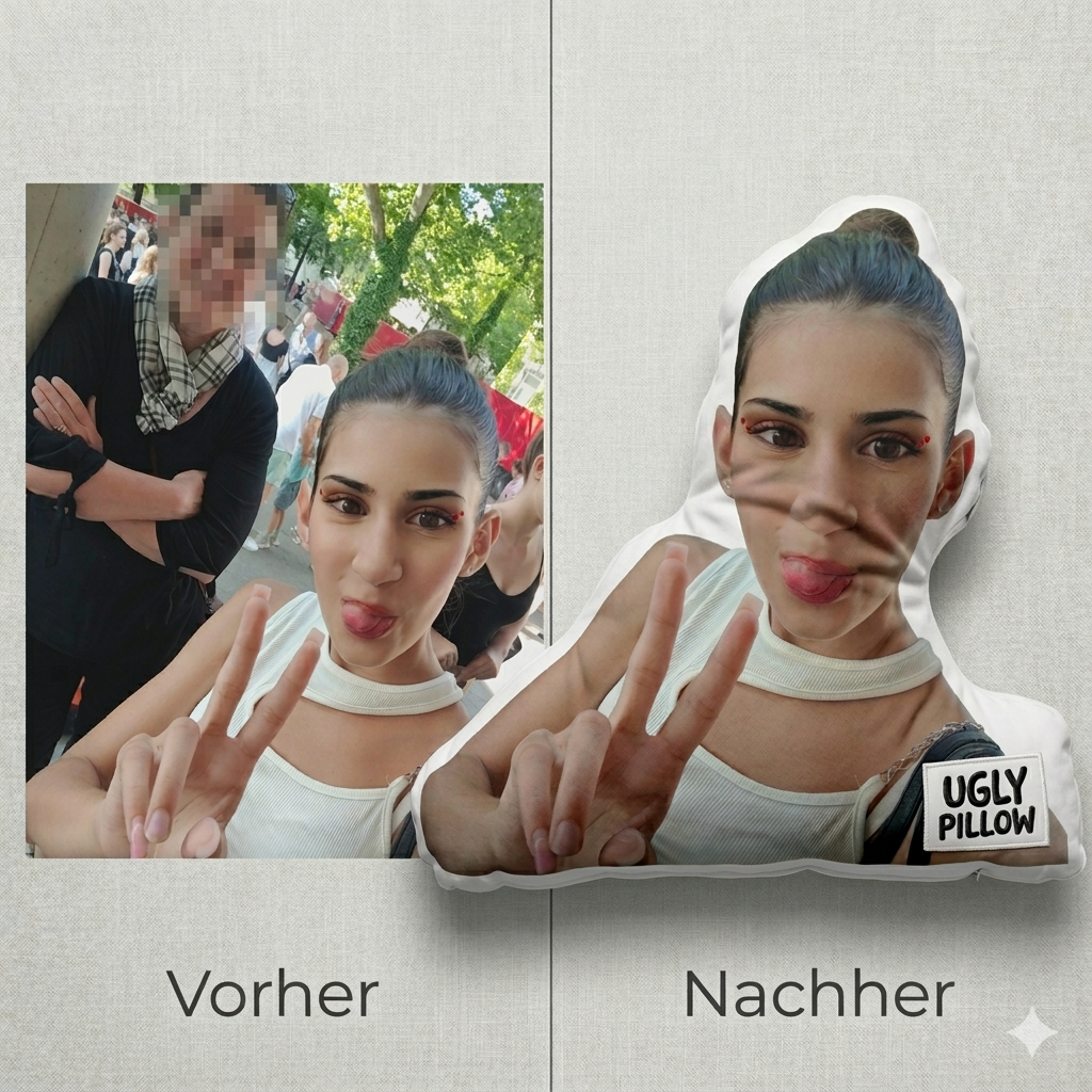 Das "Ugly Pillow" – Dein Lieblingsgesicht als Kuschelkissen