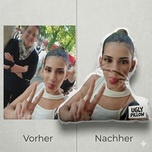 Das "Ugly Pillow" – Dein Lieblingsgesicht als Kuschelkissen