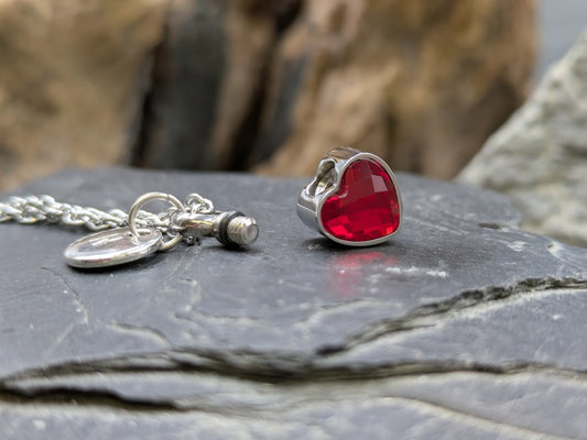 Herzurne Urnenschmuck Medalion Zinou Minimanufaktur