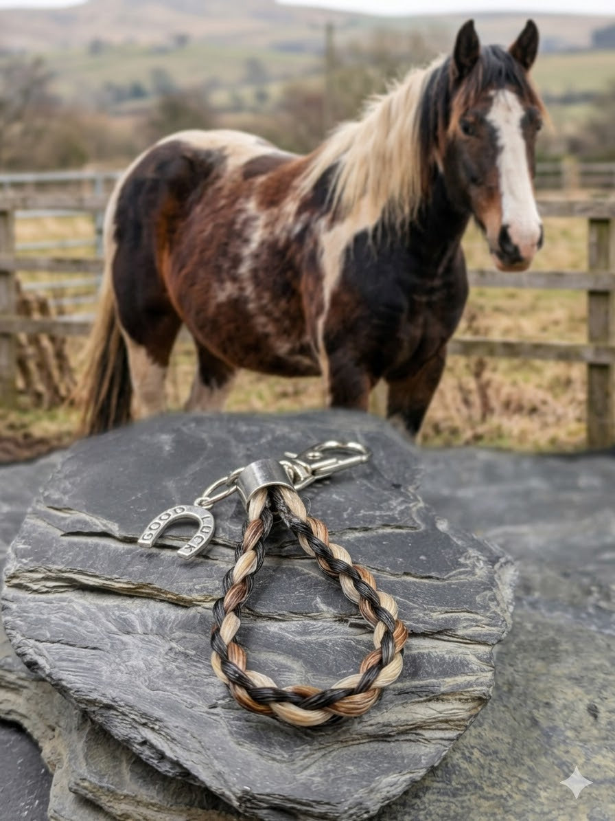 Schlüsselanhänger Pferdehaarschmuck aus dem Schweifhaar vom eigenem Pferd oder Pony