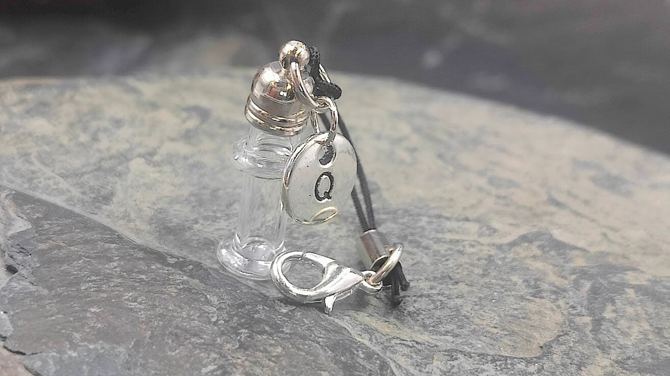 Phiole Mini Fläschchen mit Buchstabencharm