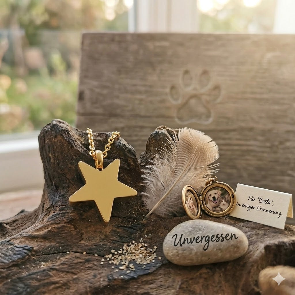 Herzurne Kettenanhänger Gedenkschmuck