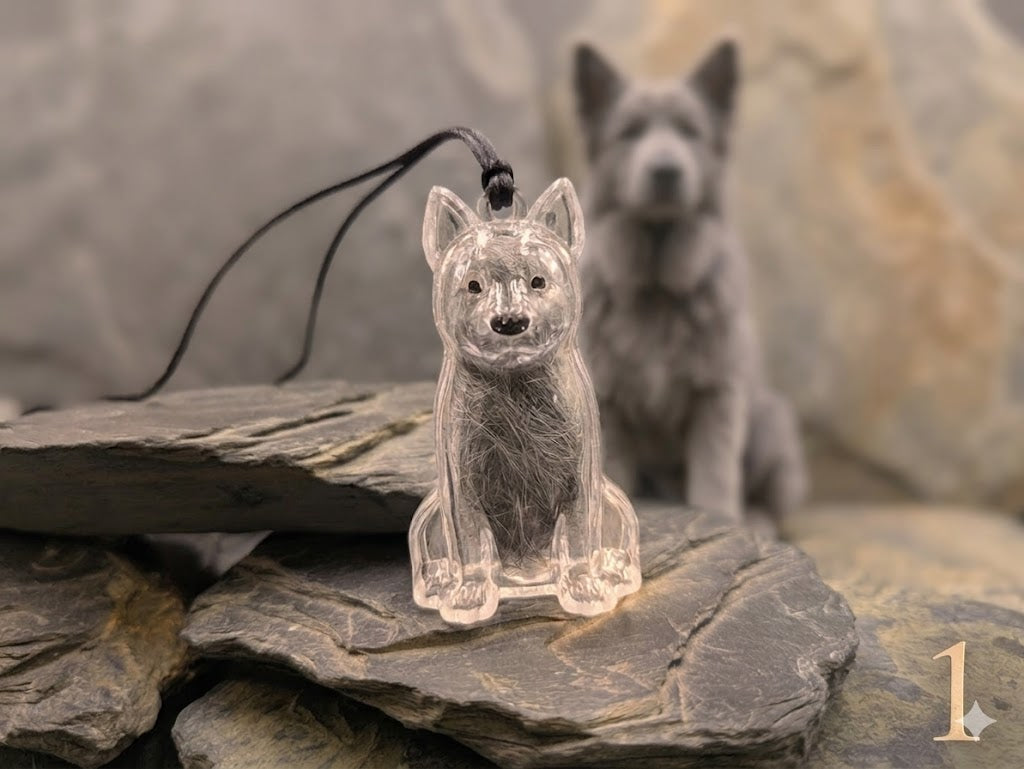Anhänger Hund zum selber füllen mit Fell vom eigenen Hund